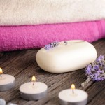 Spa with candles